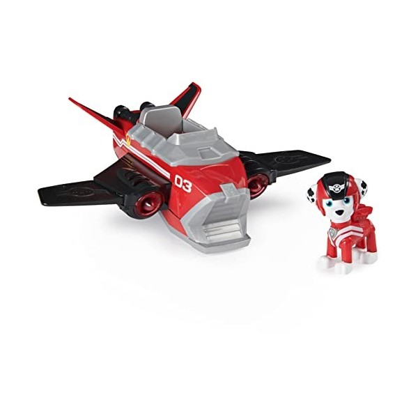 Paw Patrol, Jet to The Rescue Marshall’s Deluxe Transforming Vehicle with Lights and Sounds