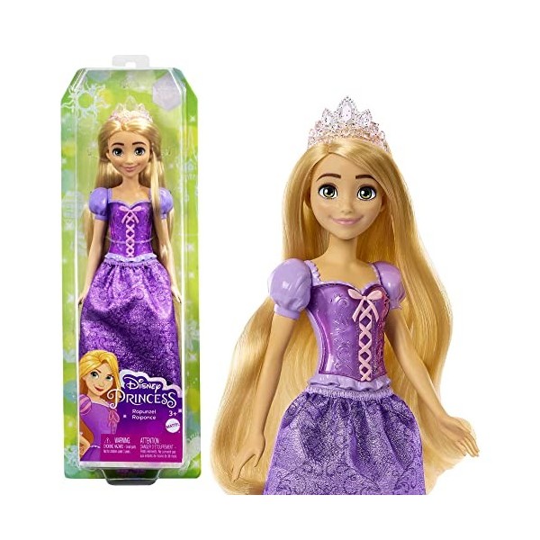 Disney HLV98 Princesses Poupée articulée Flynn Rider avec Tenue emblématique avec Chemise en Tissu, Sacoche à la Ceinture, Pa