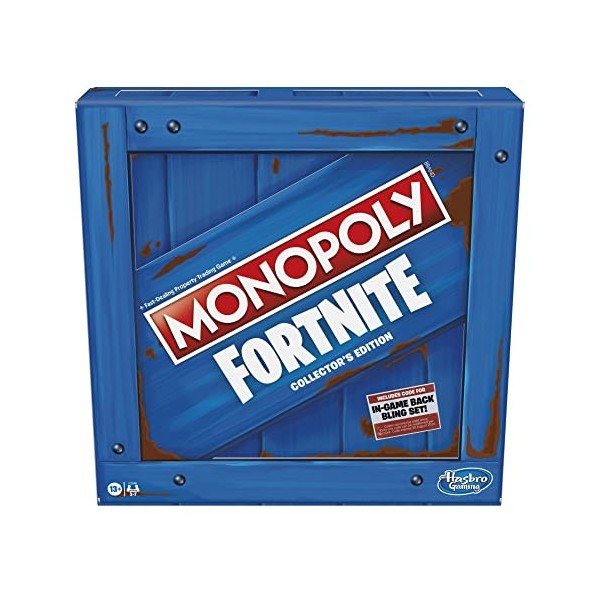 Monopoly - édition Collector Fortnite - Jeu de société inspiré du Jeu vidéo Fortnite, pour Adultes et Adolescents Jeu en Lan