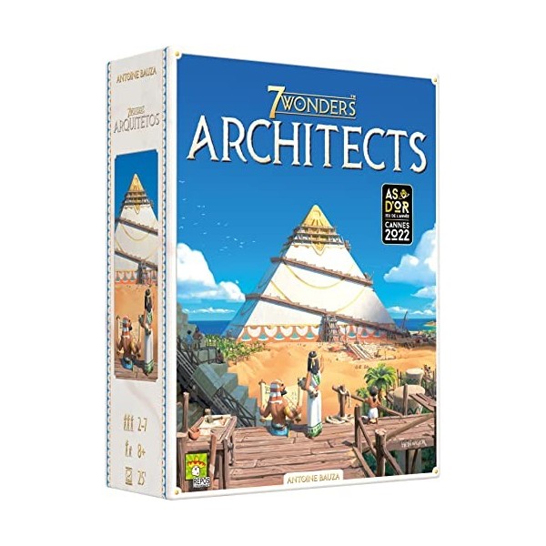 7 Wonders : Architects - Unbox Now - Jeu Famille de Société pour Enfants dès 8 Ans - As dOr 2022 - pour 2 à 7 Joueurs - Bâti