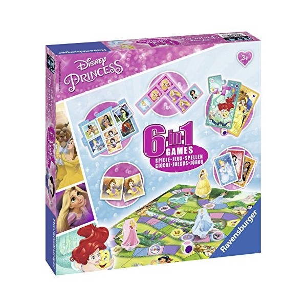 Ravensburger - 21287 - Jeux Disney Princesse - 6 en 1