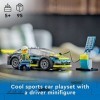 LEGO City Electric 60383 – Voiture de sport électrique pour enfants de 5 ans et plus – Ensemble de voiture de course pour enf