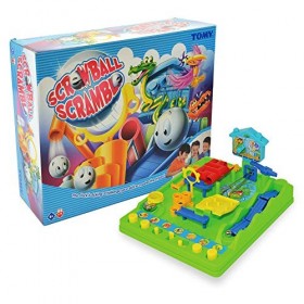 TOMY - Tricky Billie Circuit de Billes T7070, Jeu daction pour Enfant, Jeu dadresse et de Rapidité & Pic Pirate Jeux de Soc