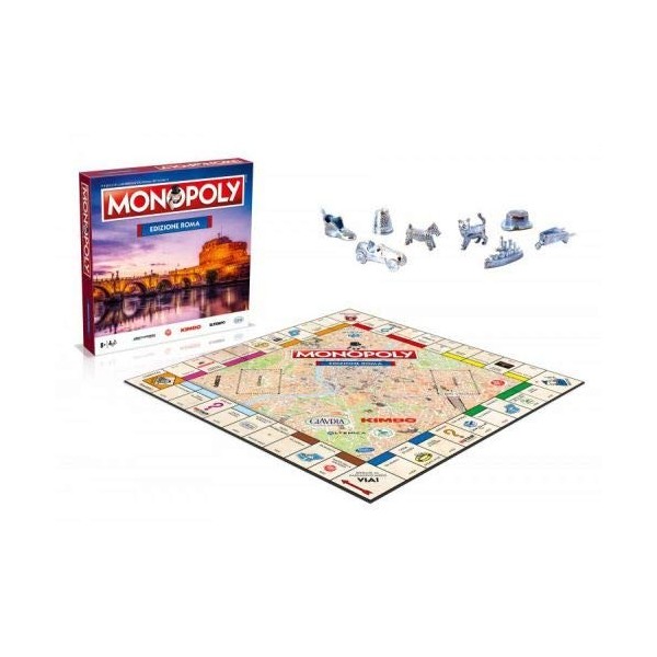 Winning Moves Monopoly - Citta Di Roma Merchandising Ufficiale