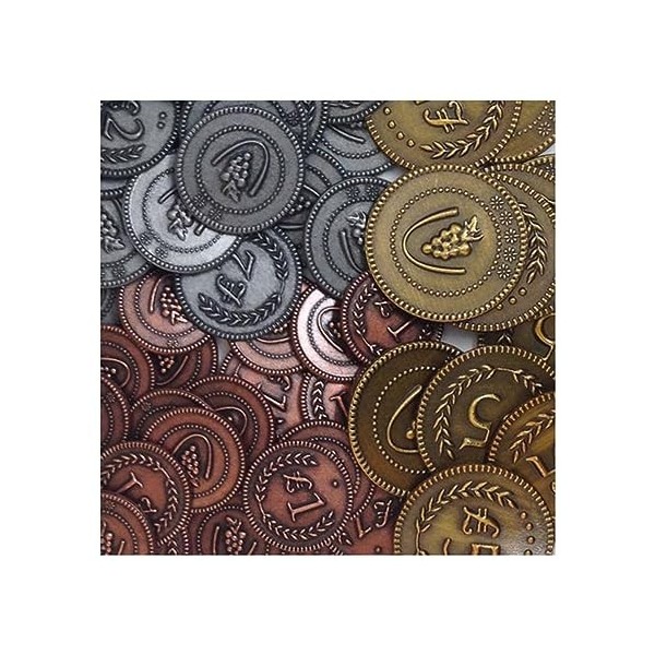 Metal Lira Coins for Viticulture and Tuscany