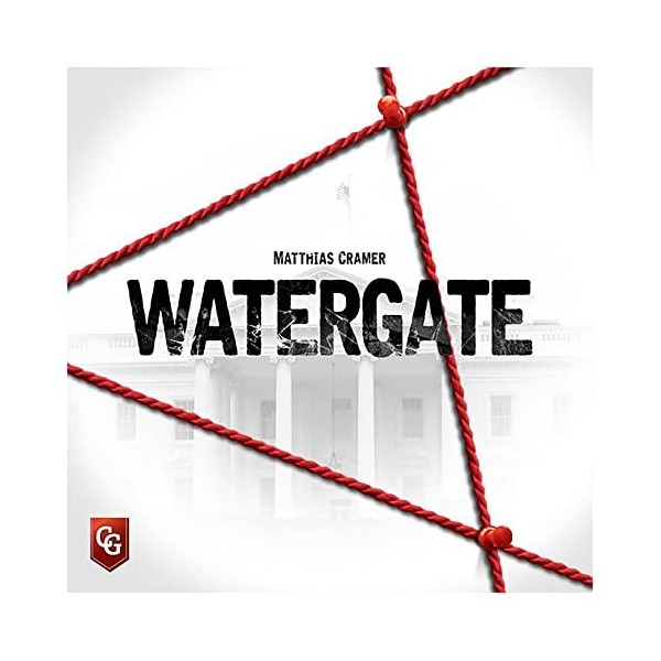 Capstone Games: Watergate - White Box Edition - Jeu de société historique de stratégie, 2 joueurs, à partir de 12 ans, 30 à 6