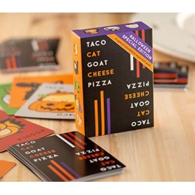 Pizza au fromage de chèvre Taco Cat – Édition dHalloween – Jeux de fête dHalloween pour enfants et adultes – Cadeaux de fêt
