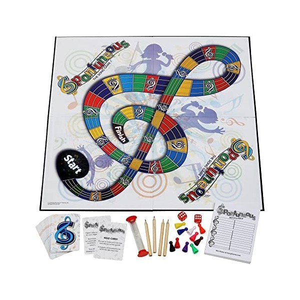 Spontuneous Board Game: The Game Where Lyrics Come to Life Sing It or Shout It - Talent Not Required