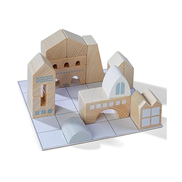 HABA - Jeu d’Assemblage Little Architect - Jouet en Bois PEFC - 5 Ans et Plus - 306313