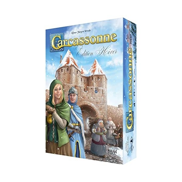 Z-Man Games Carcassonne - Edition Hiver - De 2 à 5 Joueurs - 7 Ans et Plus