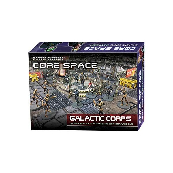 Battle Systems Core Space Galactic Corps Expansion Set - Miniatures 28mm - Jeu de société -Cartes événement -Terrain 3D modul