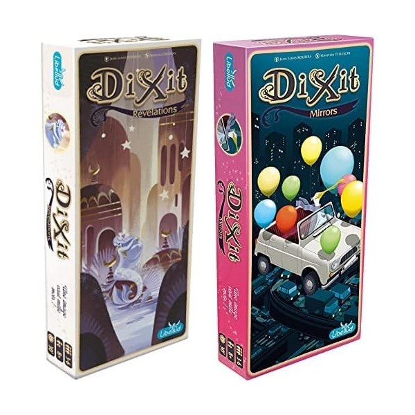 Asmodee Libellud - Lot 2 Extensions - Dixit édition 2022 : Révélations + Mirrors - Une Image Vaut Mille Mots - Jeu de Communi