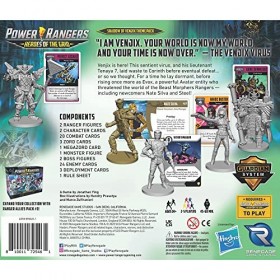 Power Rangers Heroes of The Grid : Shadow of Venjix - Extension - Cartes et patrons, Renegade Game Studios, RPG pour 2 à 5 jo
