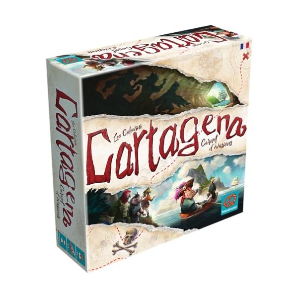 Plan B Games Cartagena Carnet dévasions - Jeu de Société - De 2 à 4 Joueurs - 10 Ans et Plus - Version Française