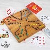 Logica Jeux Art. Tock 4 - Jeu de Société en Bois pour 2/4 Joueurs - Jeu pour Familles