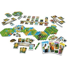 Ravensburger - La course vers El Dorado - Jeu de stratégie famille - Jeu de plateau deckbuilding - 2 à 4 joueurs dès 10 ans -