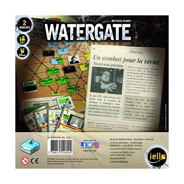 Pack Jeu - WATERGATE - Version Francaise