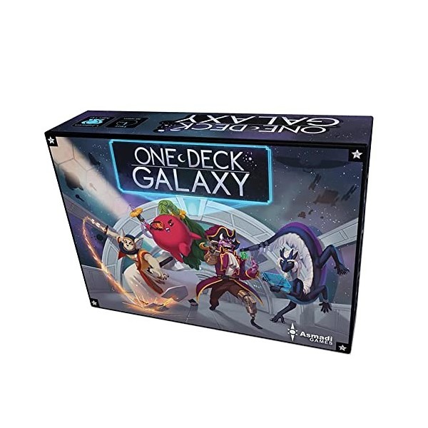 One Deck Galaxy – Jeux Asmadi, jeu de cartes coopératif, une galaxie entière dans un seul deck, 1 à 2 joueurs, 30 à 60 min, à