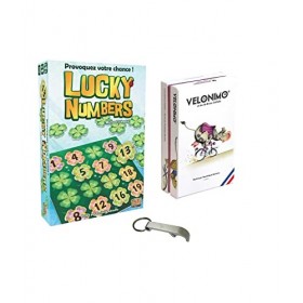 Lot Lucky Numbers + Vélonimo + 1 Décapsuleur Blumie