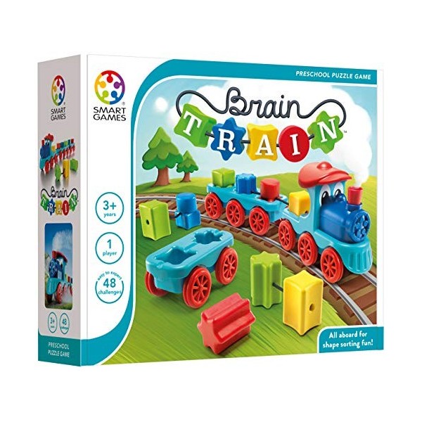 smart games - Brain Train, Preschool Puzzle Game with 48 Challenges, 3+ Years