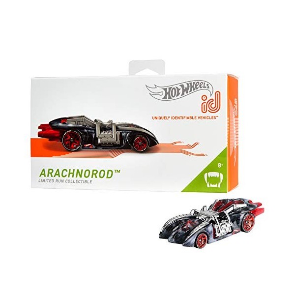 Hot Wheels id voiture Arachnorod avec puce NFC intégrée, identification unique, échelle 1/64, jouet pour enfant, 8 ans et plu