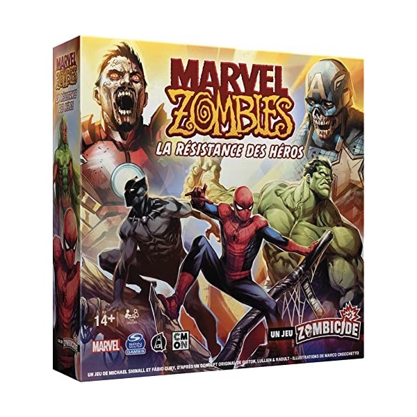 Asmodee Cmon Marvel Zombies : La Résistance des Héros - Un Jeu Zombicide - Jeux de société - Jeux de Figurines - Jeu coopérat