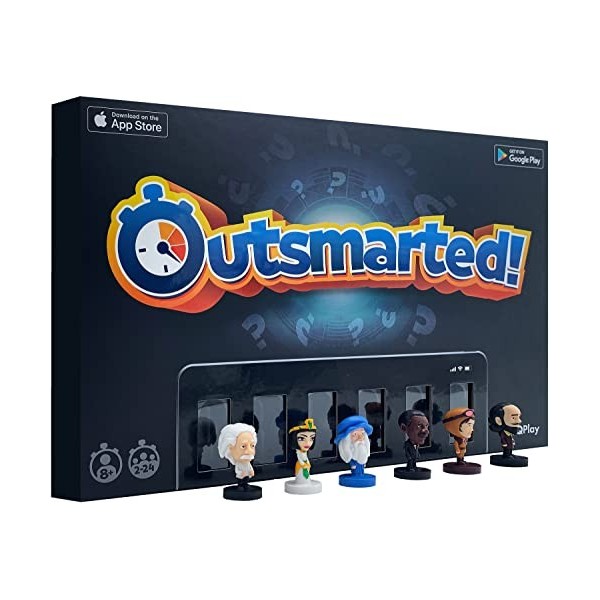 OUTSMARTED! The Live Family Quiz Show Jeu de société - À partir de 8 ans - Pour 2 à 24 joueurs Outsmarted Édition 2023 