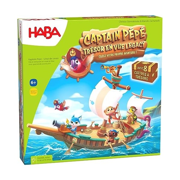 HABA - Captain Pépé - Jeux de société - Aventure et trésor - 7 Ans et Plus