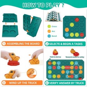 burgkidz Jeux de société pour Les Enfants de 4 5 6 7 Ans, Jeux de Labyrinthe logique pour multijoueurs et Famille avec 180 dé