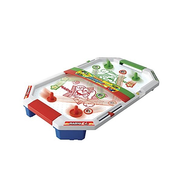 EPOCH Games- Super Mario Air Hockey Jeu dambiance, 7415 nouveau packaging