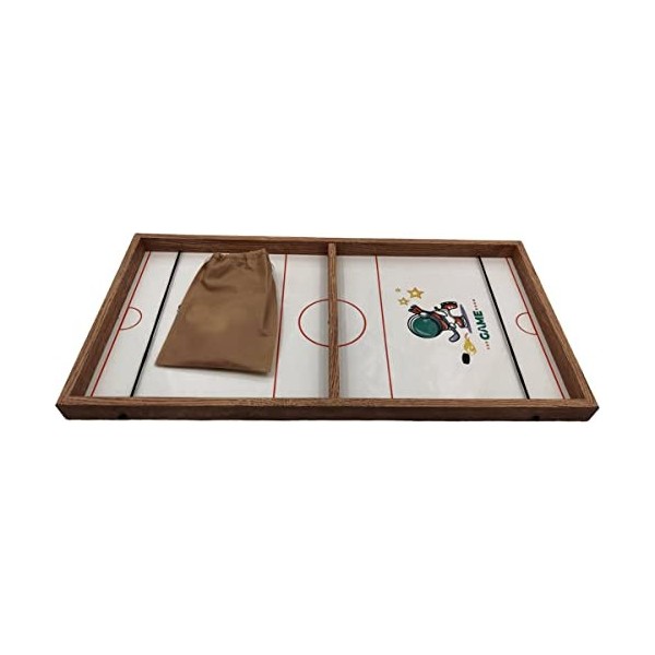 Slingpuck Game XL 63cm - Aussi appelé: Slingershot, hockey rapide, jeu de rondelle Sling ou mini jeu de palets - Version The 