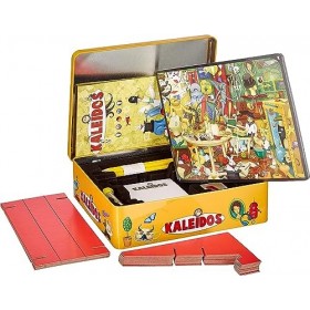 Kaleidos, Version Internationale, règles en français, boîte en métal, Le Jeu des Objets cachés