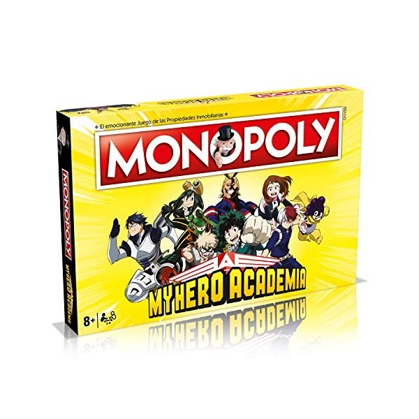 Winning Moves Jeu de société Monopoly My Hero Academia - Version Espagnol 20009000004 Multicolore