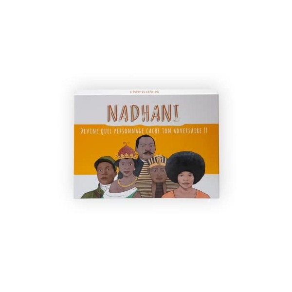 Nadhani, Jeu de déduction et dhistoire Afro-Descendant - Jeu de société - Découverte Personnage africains, antillais, Afro a