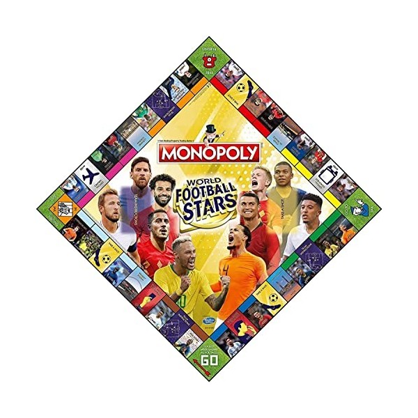World Football Stars Gold Edition Monopoly Board Game