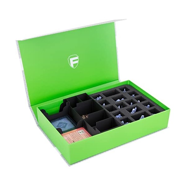 Feldherr Magnetic Box Vert Compatible avec Tiny Epic : Donjons - Jeu de Base + Potions et périls + Histoires