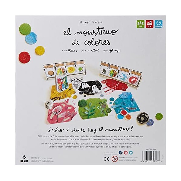 Devir Iberia- 227376 Le Monstre de couleurs, multicolore - Version Espagnole