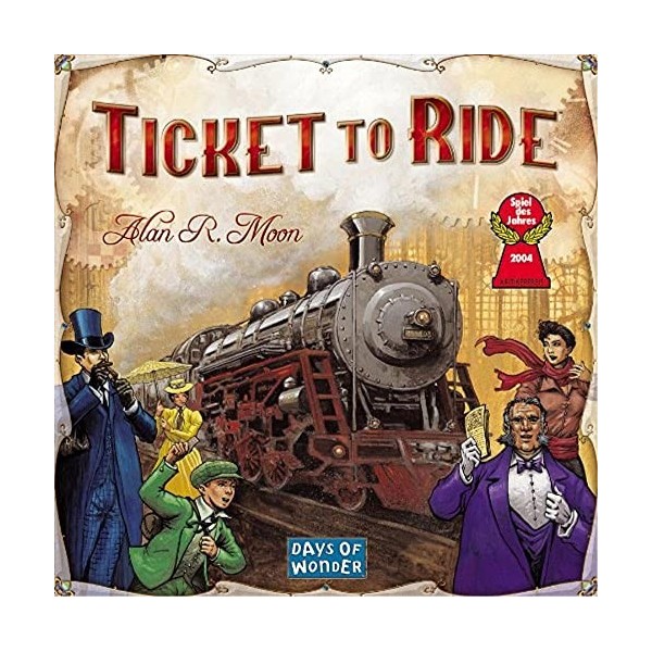 Days of Wonder - Jeu de sociu00e9tu00e9 - Les Aventuriers du Rail - Ticket to Ride - Langue : anglais Import Grande Bretagne