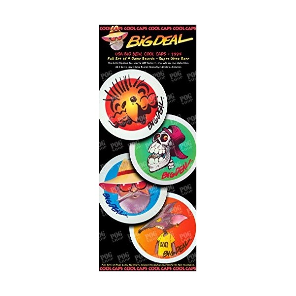 POGS 1995 USA Full Set of 4 BIG DEAL GAME BOARDS - NEW - VISIT POG SHOP