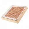 ibasenice 1Pc Sudoku Jeu DÉchecs Échiquier en Bois Enfants Jouets en Bois Enfants Jouets Éducatifs Bois Arithmétique Sudoku 