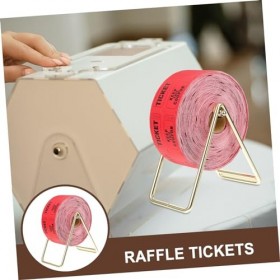 ibasenice 1 Jeu Billets Doubles Billets De Prix Couleurs Billets De Tombola à Un Seul Étage Billet De Tombola Fluorescent Bil