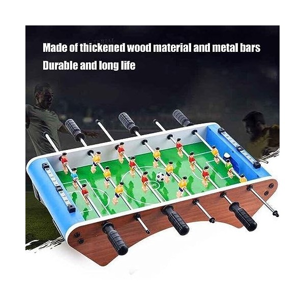 Alomejor Jeu de Football de Table Jeu de Football de Coordination œil-Main Compétitif avec Conception Peu Encombrante pour En