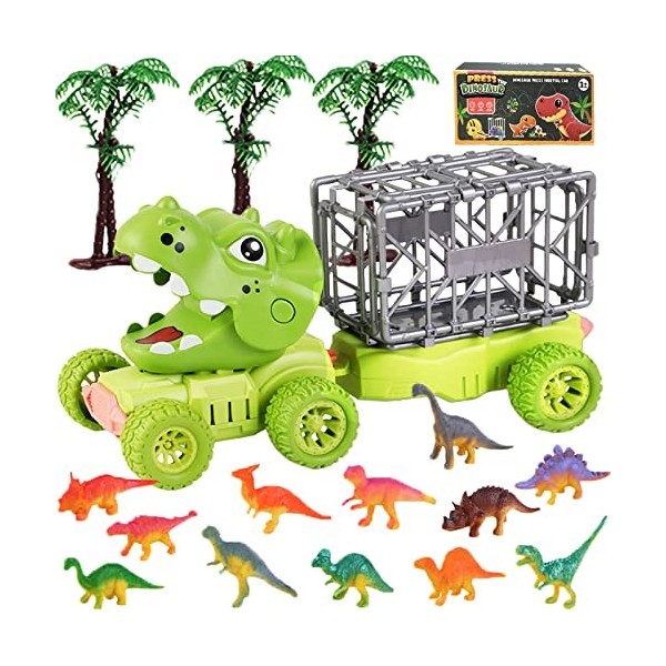 Transporteur Camion Dinosaure Jouets et Cage