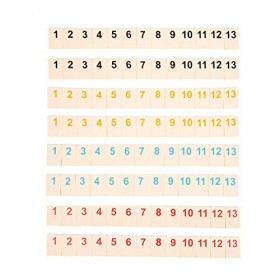 Harilla Numéros Jeu de société Comptage Apprentissage Jouet Drôle Puzzle Jeu Numéro Jouet Éducatif 2/4 Joueurs Jeu Table de C