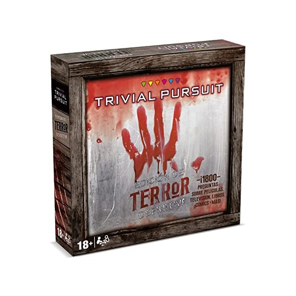 Winning Moves WM01854-SPA-6 Trivial Pursuit Terror, Multicolore