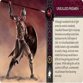 A Song of Ice and Fire : Jeu de figurines de table,Unsullied Pikemen,Jeu de guerre miniature,Jeu de stratégie pour adolescent