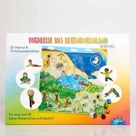 Yogilini SPIELEWELT Voyage de yoga au pays de larc-en-ciel – Jeu de société – Yoga pour enfants, cours de yoga pour enfants 