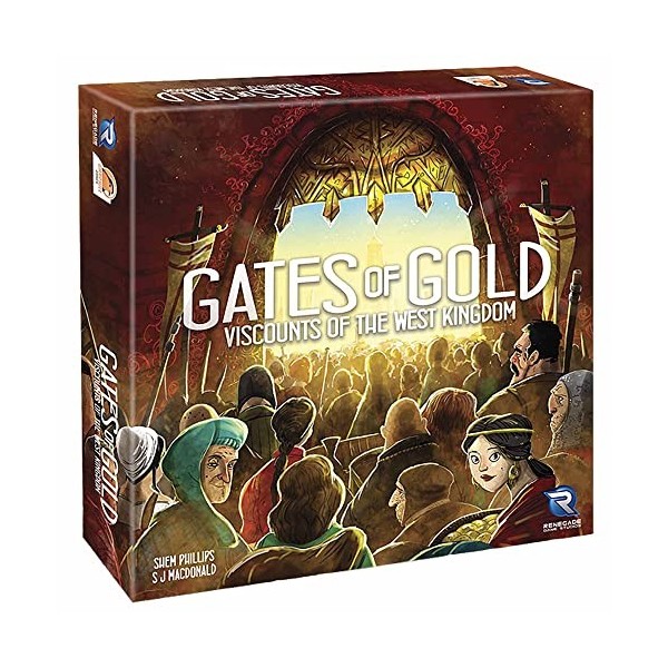 Renegade Game Studios Viscounts of The West Kingdom: Gates of Gold Expansion - Jeu de société de stratégie, à partir de 14 an