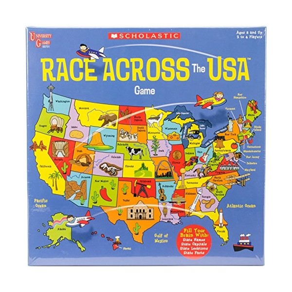 Scholastic Race Across The USA Game-