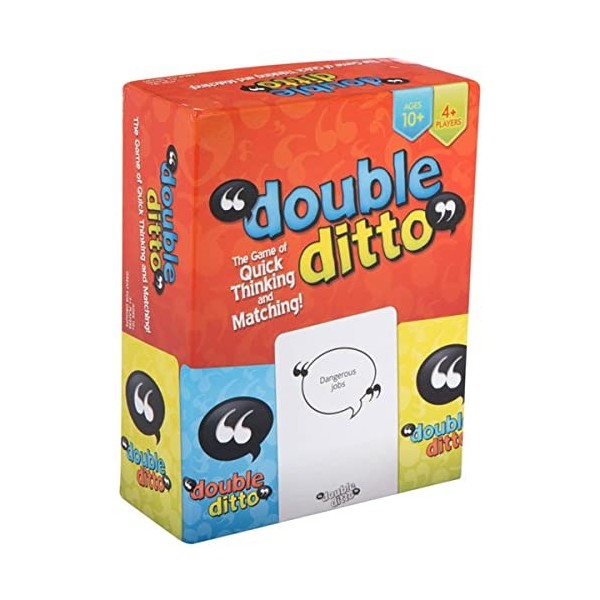 Jeu de Cartes Double Ditto |Goliath Games | Jeu de Famille | pour Les 10 Ans et Plus| pour 4+ Joueurs Version Anglaise 